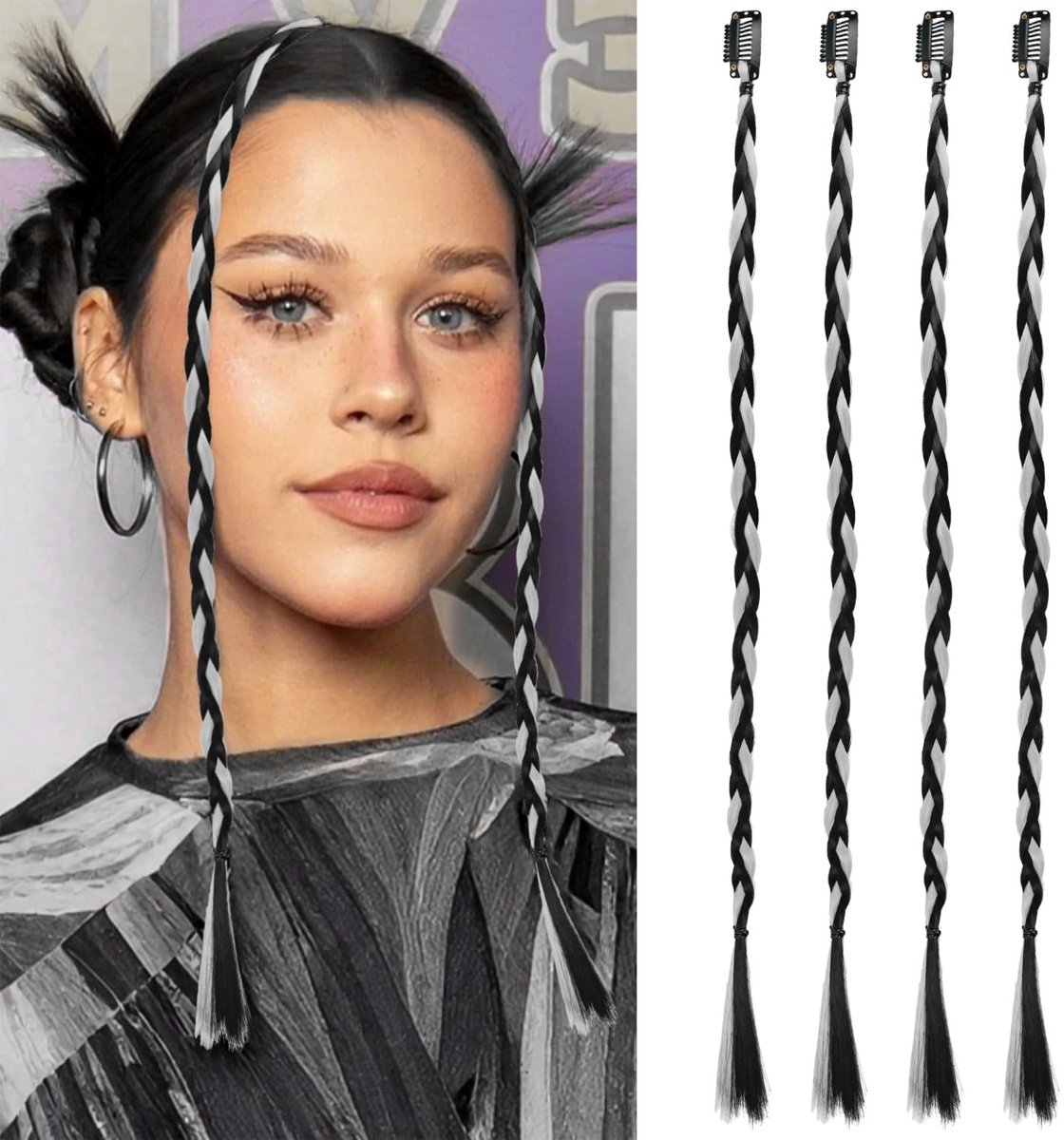 Dailygoods - 17 Inch Clip-in Synthetische Haarstukken voor Vrouwen