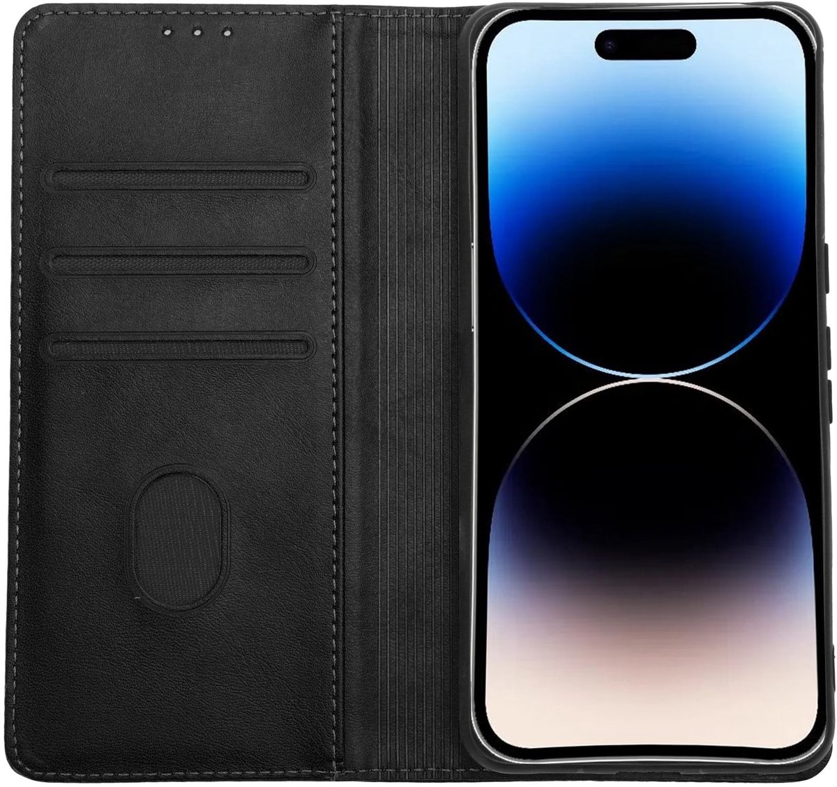 Dailygoods - Slank Flip Telefoonhoesje voor Google Pixel 8, Zwart