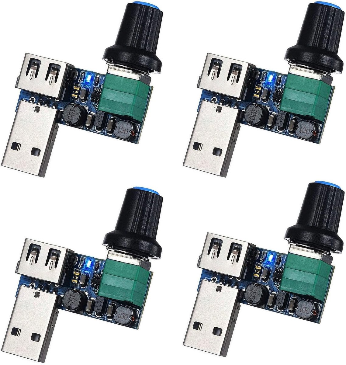 Dailygoods - Stepless USB Ventilatorsnelheidsregelaar 5 W