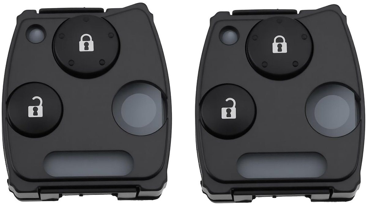 Dailygoods - Set van 2 Sleutelshells voor Honda Voertuigen