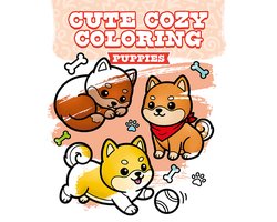 Cute Cozy Coloring- Cute Cozy Coloring: Puppies