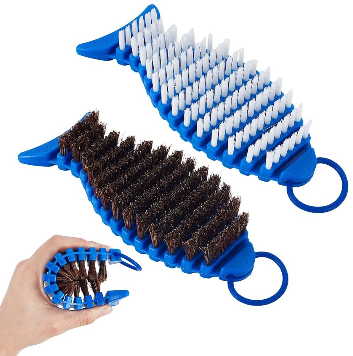 Dailygoods - 2 Stuks Nylon Borstel Reinigingsset voor Gewichtheffen