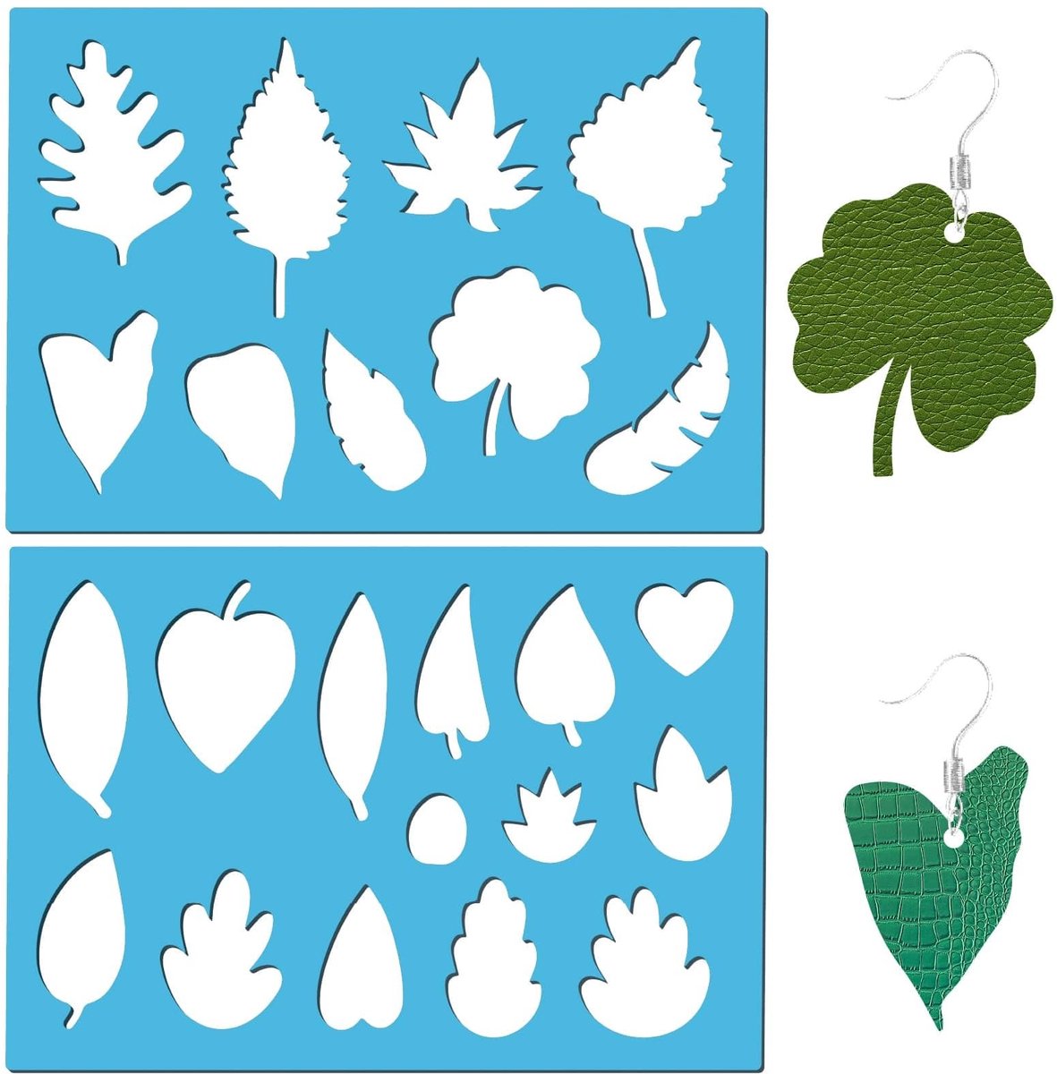 Dailygoods - Set van 2 Blad Sjablonen voor Sieraden Maken