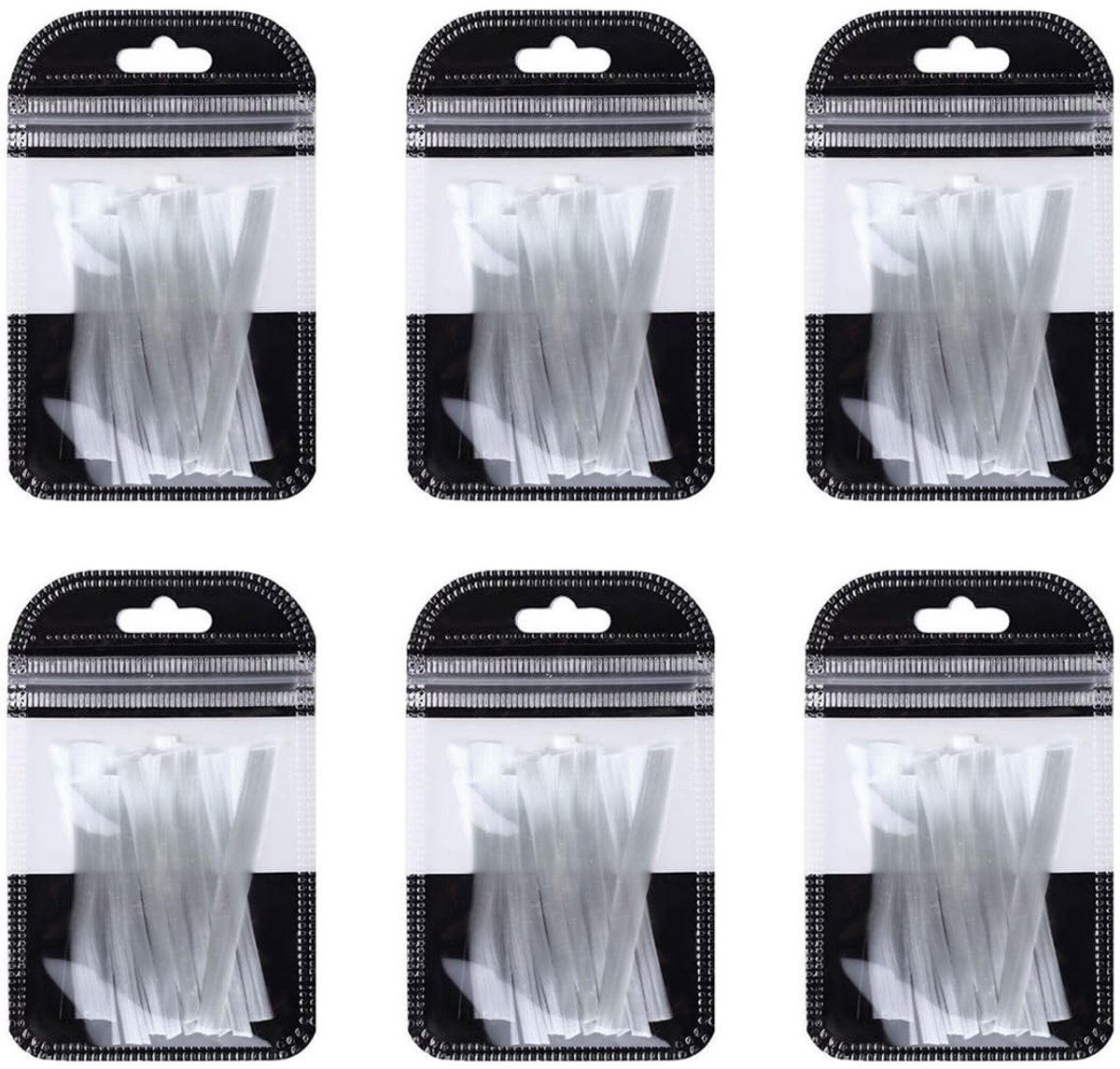Dailygoods - 60 Stuks Glasvezel Nagelverlengingen Kunstnagels