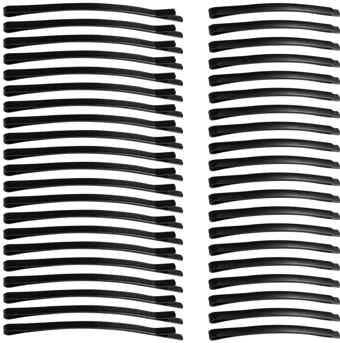 Dailygoods - Set van 40 Zwarte Jumbo Bobbyspelden voor Haarstyling