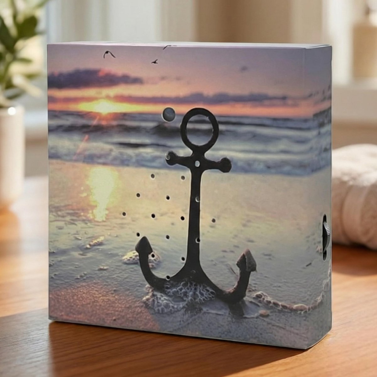 Dailygoods - QCTrial - Dailygoods - Dailygoody - Soundbox - Natuurlijke Zee Geluiden - Ontspanning voor Thuis - Compacte Geluidsbox - Geluidsisolatie - Ideaal voor Relaxatie - Gesch