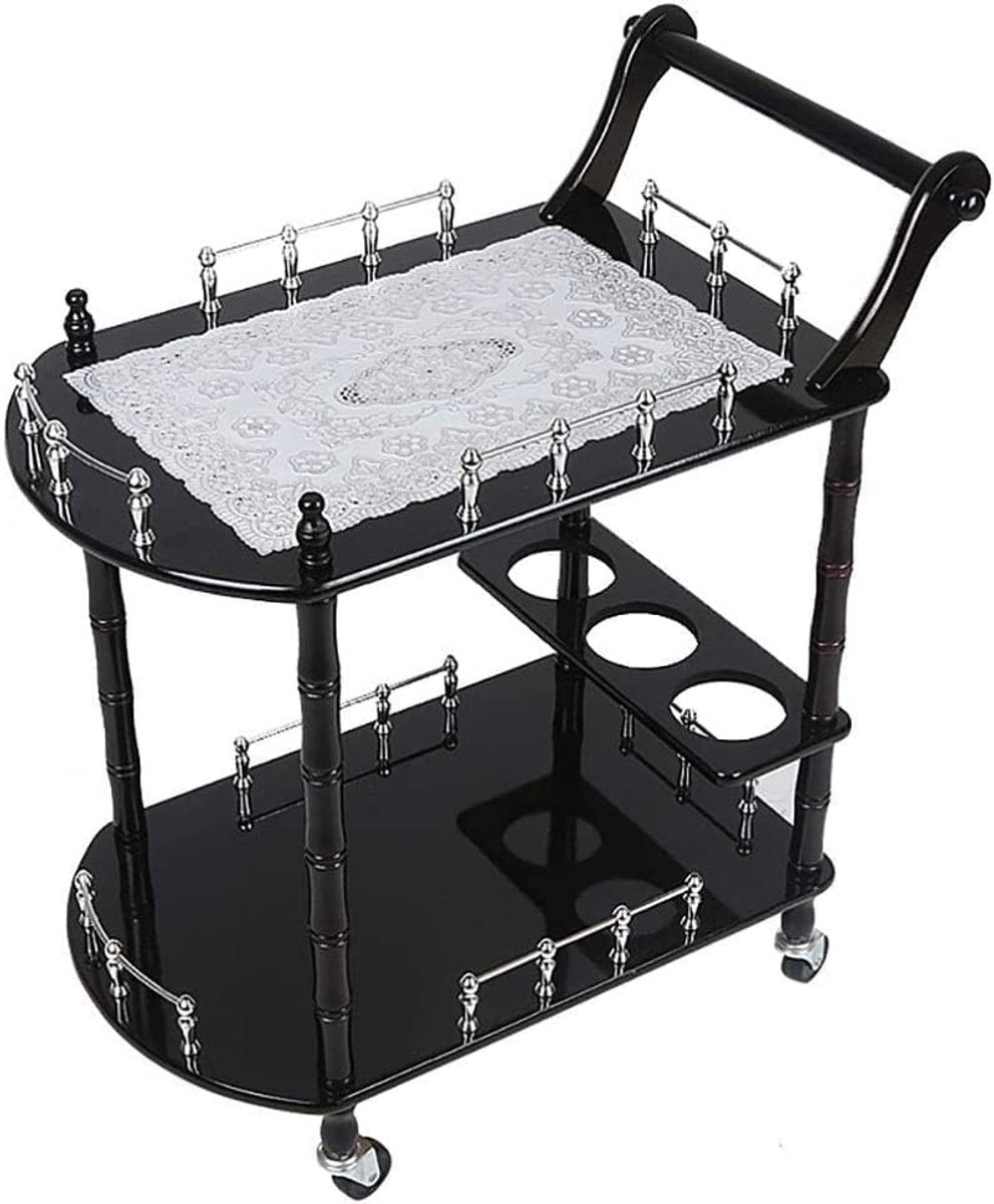 Serveerwagen Houten Rollende Eetwagen voor Horeca, Hotels en Restaurants – Multifunctionele Mobiele Dessertwagen, Theewagen en Catering Trolley voor Professioneel Gebruik – Mobili Bella