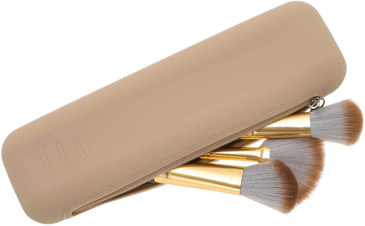 Dailygoods - Make-upborstelhouder voor Reis met Ritssluiting