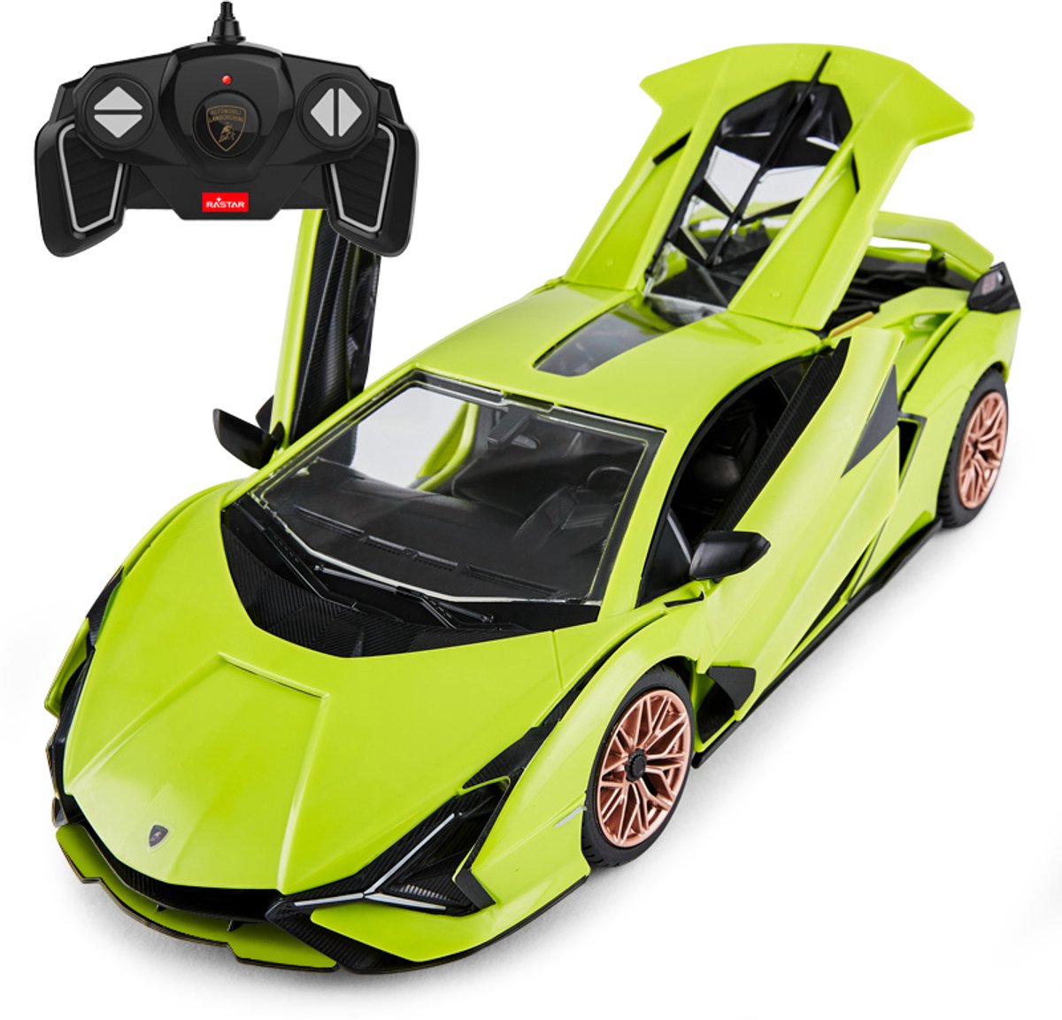 Rastar 97400 Lamborghini Sian 1:18 modelbouw | Radiografisch bestuurbare auto bouwpakket voor volwassenen en kinderen | RC speelgoed collectors edition | Met racestuur afstandbediening | Racing autos voor jongens en meisjes