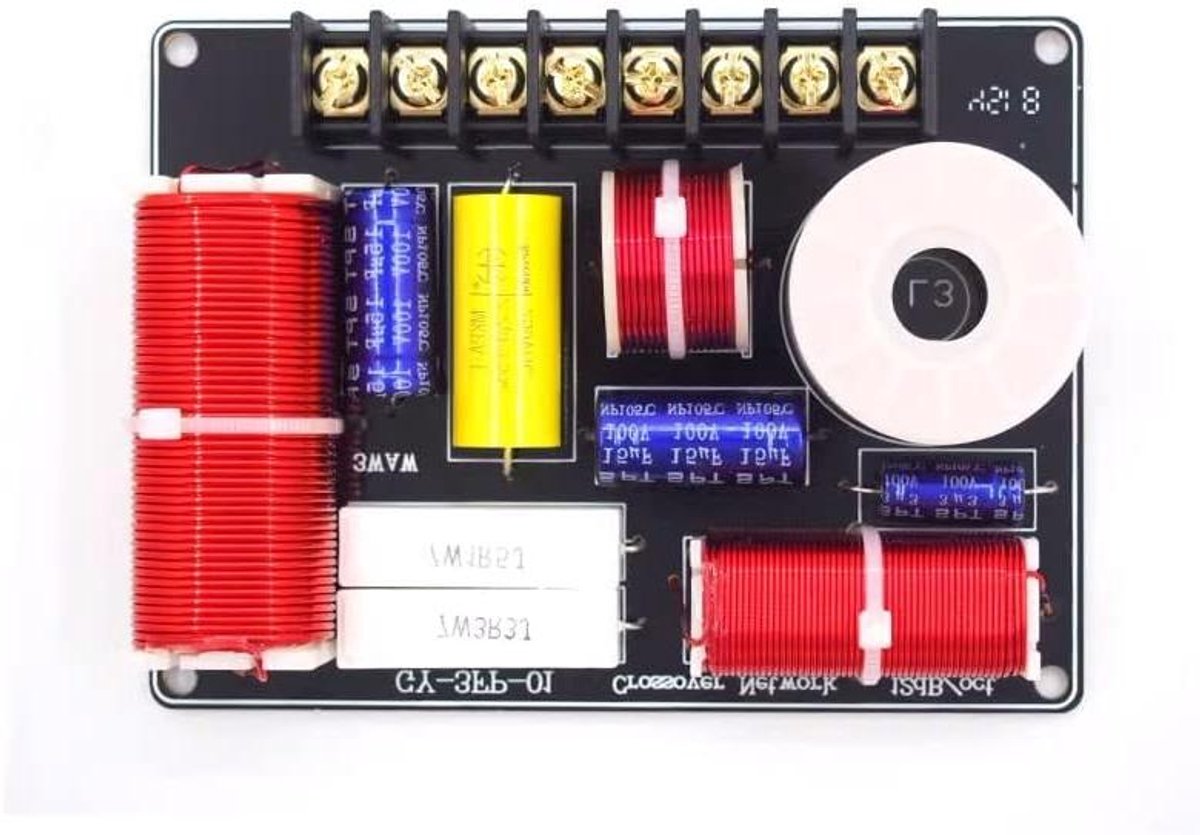 Audio Frequentiedeler - Luidspreker Crossover - Home Theater - 3-weg Circuit - 2 Stuks - Zwart