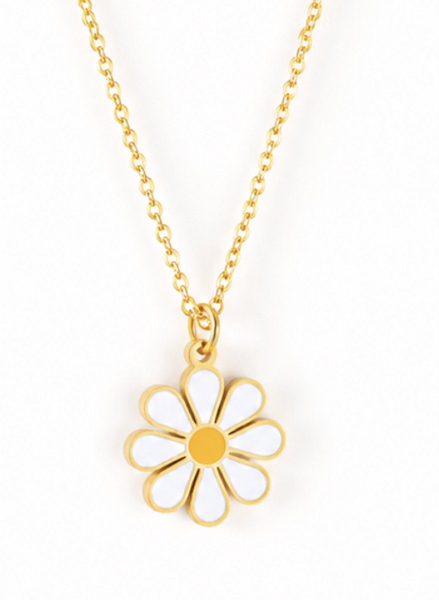 Luxe ketting - verguld - Stijlvolle ketting - Goudkleurig - Roestvrijstalen -Cadeau Voor Vrouwen- cadeau -Valentijn - Liefde - Verrassing