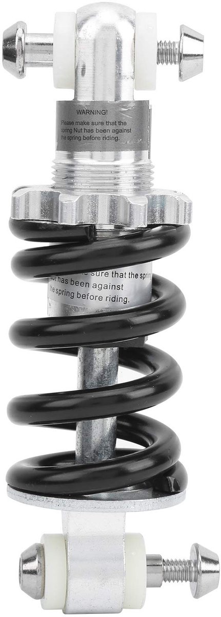 Dailygoods - Dailygoody - Fiets schokdemper - Universele veerdemper - Aluminiumlegering - Geschikt voor MTB en elektrische fietsen - 150 mm - Versterkt schokdemping