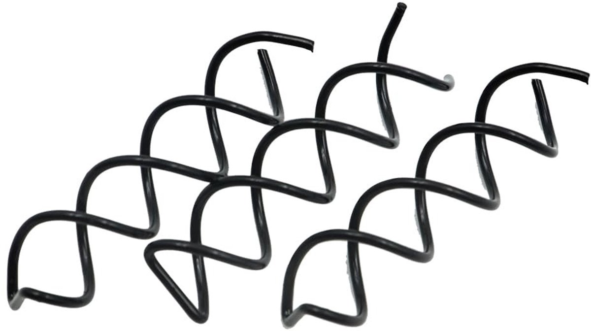 Dailygoods - Dailygoody - Spiraal-haarspeld - Roterende haarspeld - Geschikt voor knots - Zwart - Doe-het-zelf kapsels - 20 stuks - Handig voor elk haar type