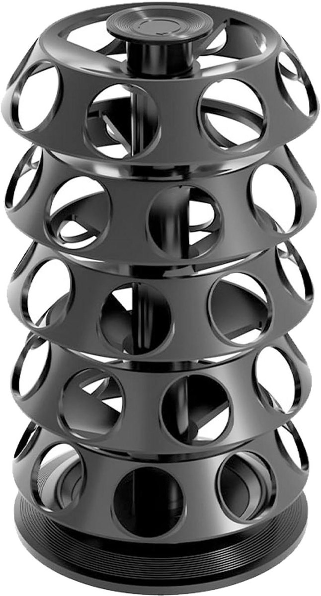 Koffiecapsule Houder - Draaibare Organizer - Koffie Sorteren - 5 Lagen - 40 Stuks - Zwart