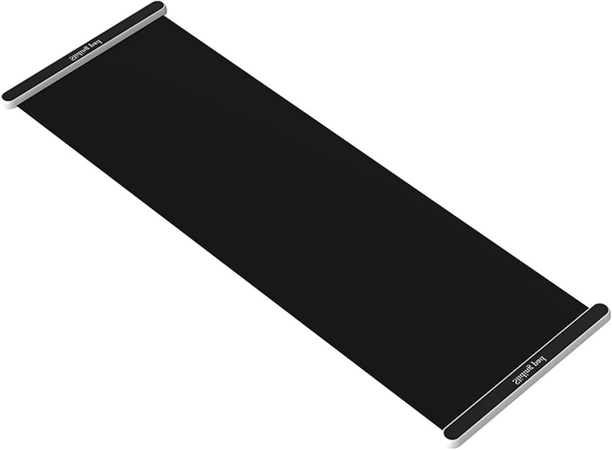 Trainingsplank - Fitness Mat - Kern Kracht - Veilige Antislip - 200 x 50 cm - Zwart