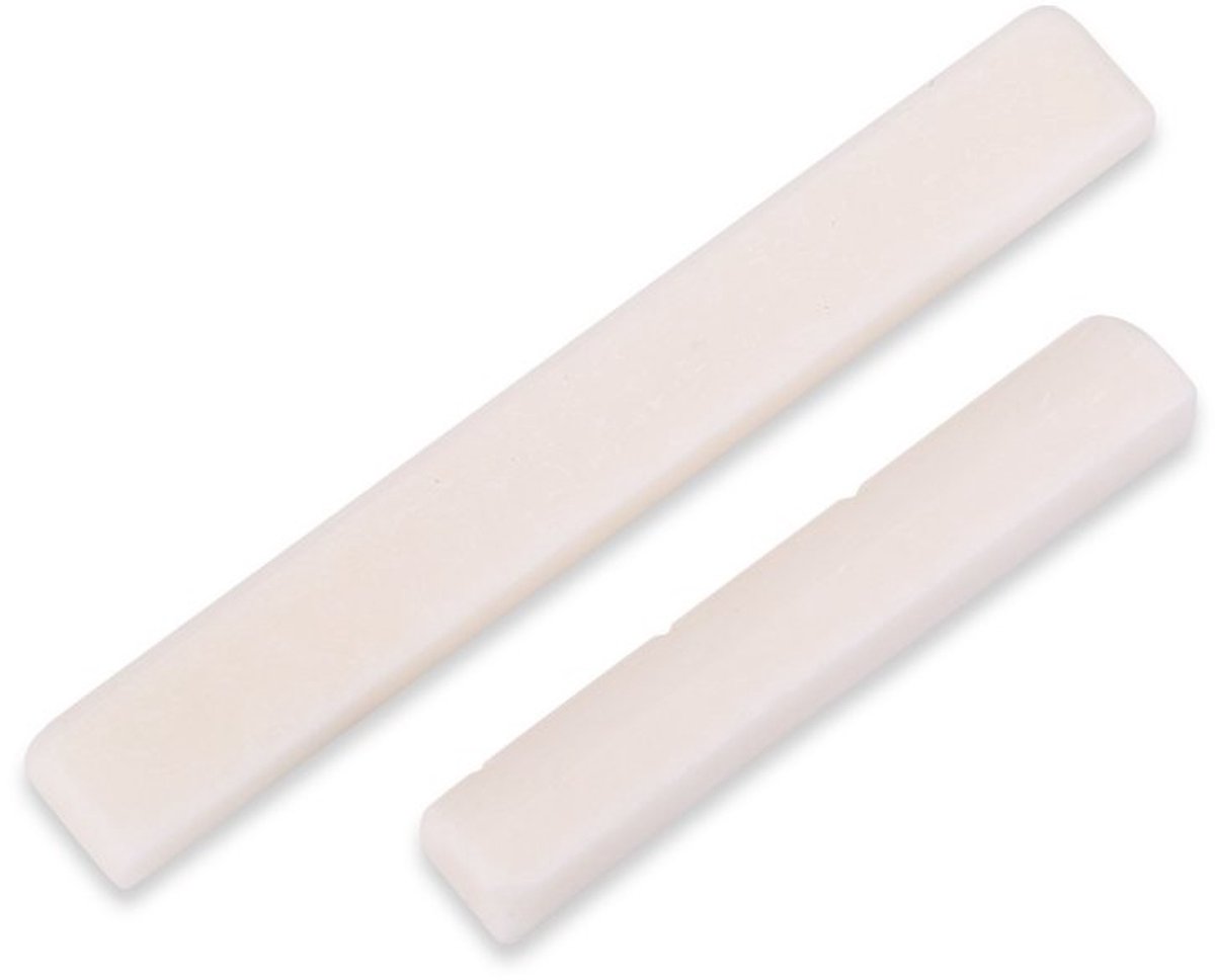 Innovra - Dailygoods - Ukulele Brug Zadel en Basmoer Set - Hoogwaardige Geluidsverbetering - 4 String Ukulele - Duurzaam Bot - Perfect voor Muzikanten - Verbete