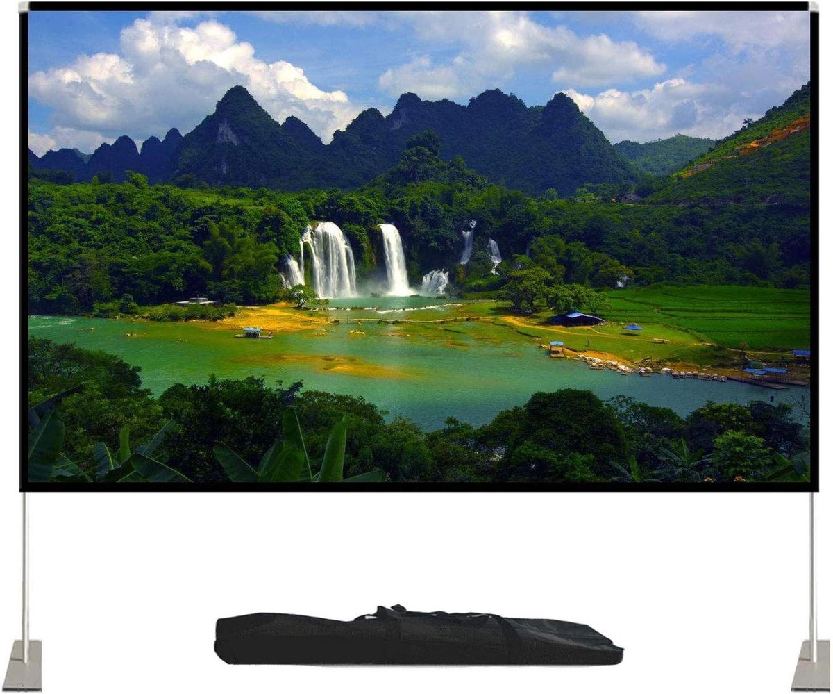 Projectiescherm - Filmscherm - Thuisbioscoop Creëren - Kreukvrij HD Beeld - Tot 120 Inch - Wit
