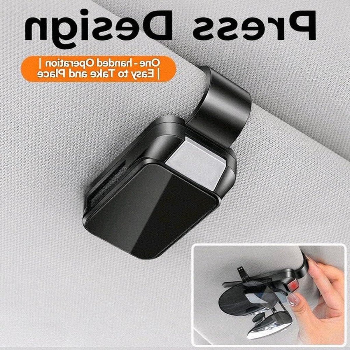 Brillenhouders Auto - Zonnebrilclip - Auto Interieur - Ruimtebesparend Ontwerp - 2 Stuks - Wit