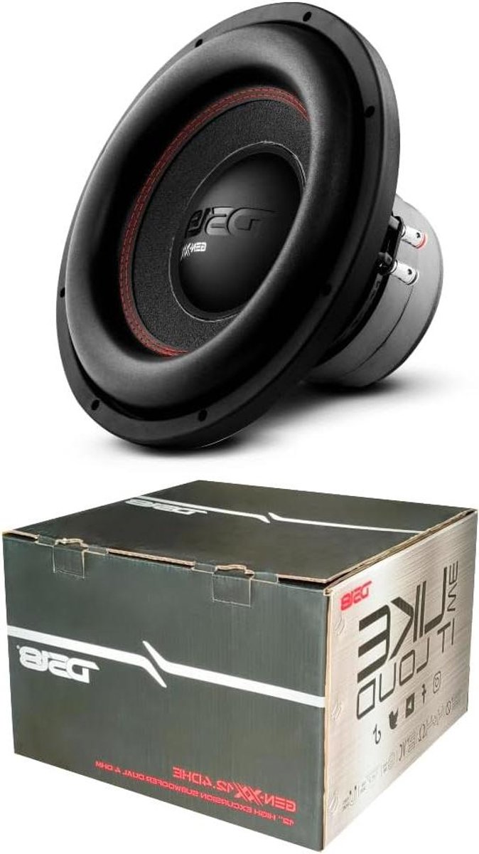 Subwoofer 30 cm - Auto geluid - Krachtige Bas - Dubbele spoel - 600 Watt RMS - Zwart