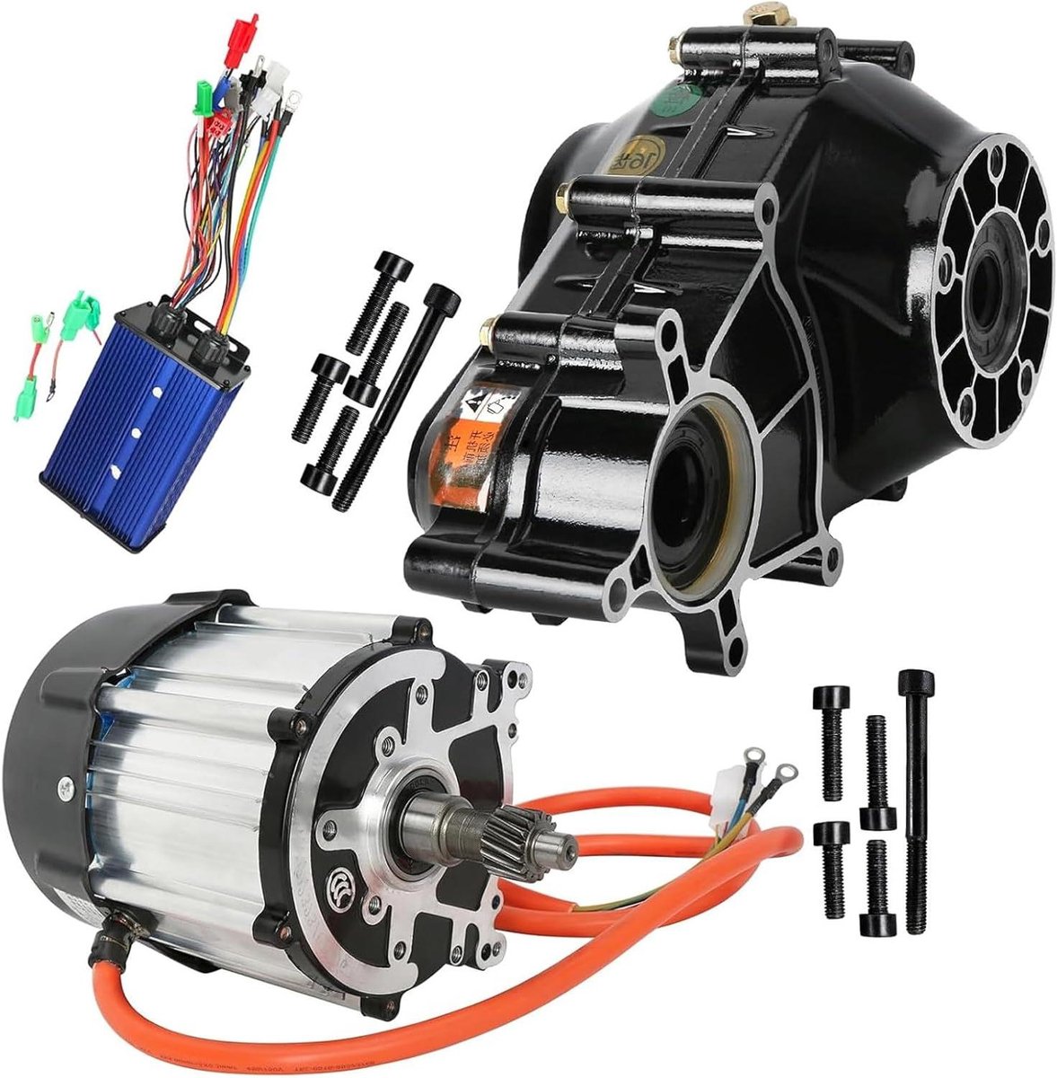 Elektrische Motor - Differentieelmotor DC - Voertuigen Aandrijven - Borstelloos Ontwerp - 500-2000W - Zilver