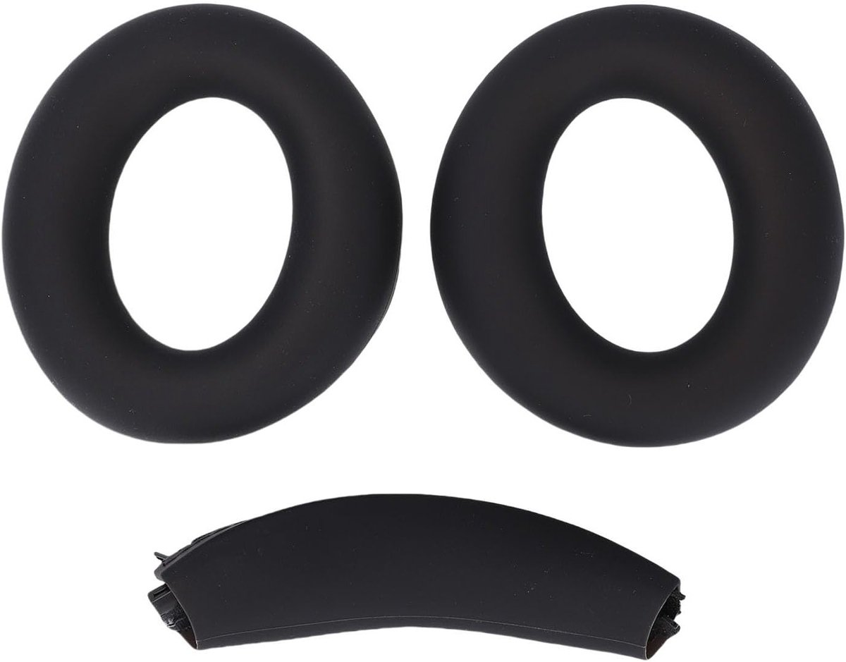 Vervangende Oorkussens en Hoofdband voor Soundcore Q45 Q35 Q30 Hoofdtelefoons, Zachte Silicone Oorkussens, Onderdeel voor Herstel en Comfort