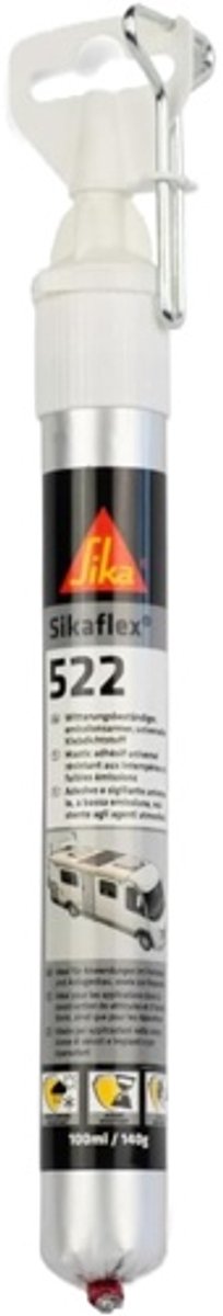 Sika Sikaflex 522 Lijmkit & Afdichtingskit 300 ml Wit - Multifunctionele STP Polymeer Kit voor Camper Caravan Boot en Auto - UV-Bestendig Waterdicht - Hecht op Hout Glas Metaal en Kunststof