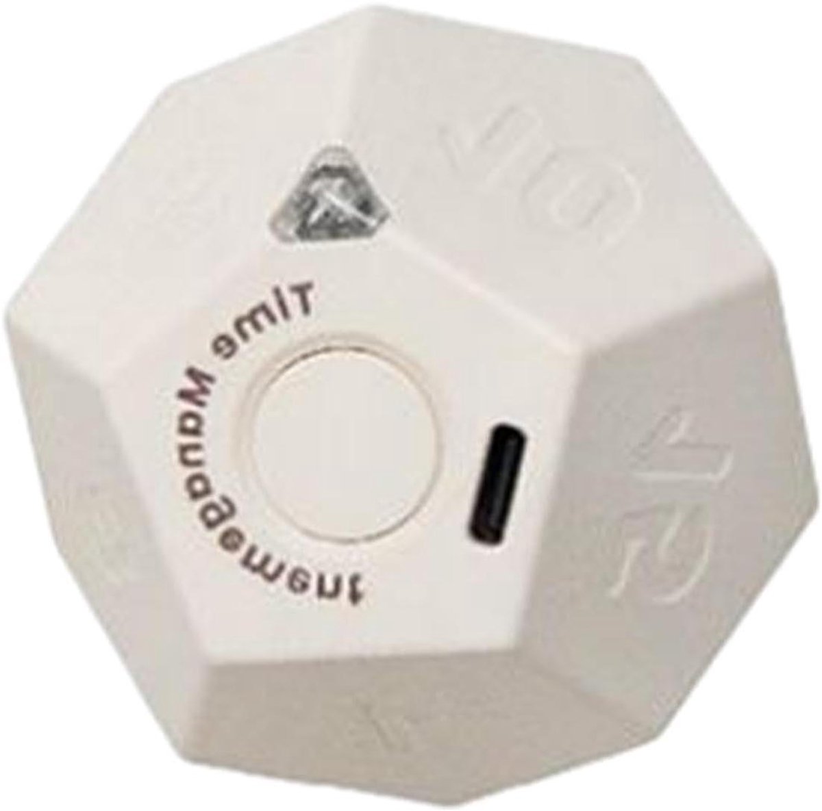 Pomodoro Timer - Keukentimer Kubus - Tijdmanagement Studie - LED Indicator - 9.4 cm - Wit