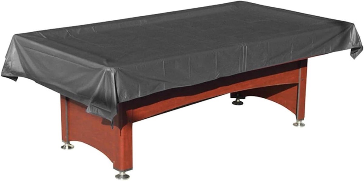Biljarttafelhoes - Snookertafelhoes - Tafel Beschermen - Geweven Stof - 256 x 155 cm - Zwart