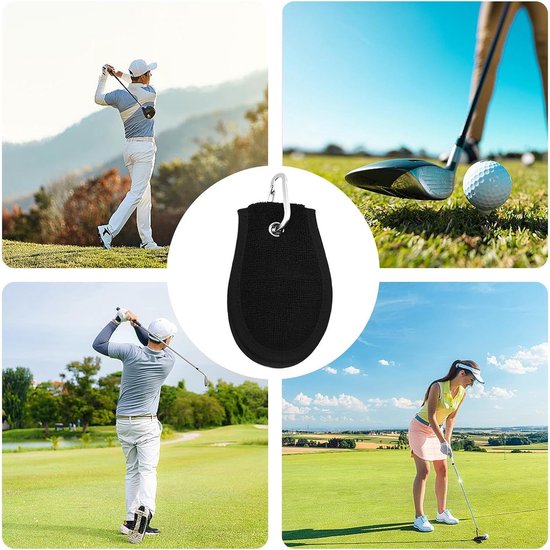 Golf Handdoek - Golfbal Doek - Golf Schoonmaken - Dubbel Fluwelen Ontwerp - 13 x 8 cm - Niet gespecificeerd — afbeelding 3