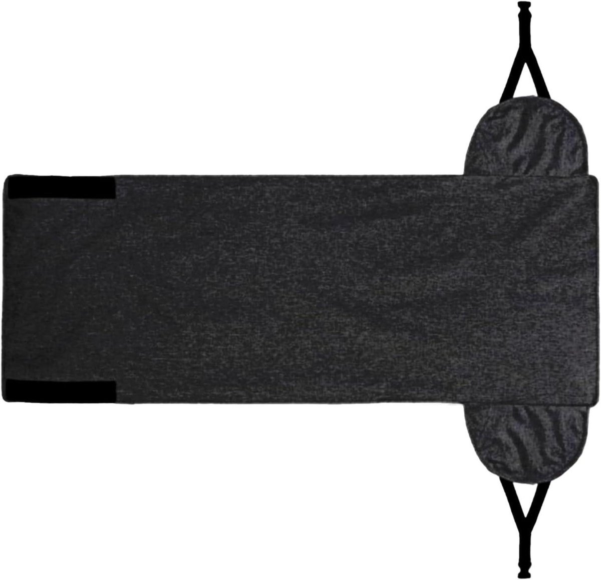 Vliegtuig Voet Hangmat - Beensteun Accessoire - Comfortabel Reizen - Ergonomische Kniehouding - 100 x 45 cm - Zwart