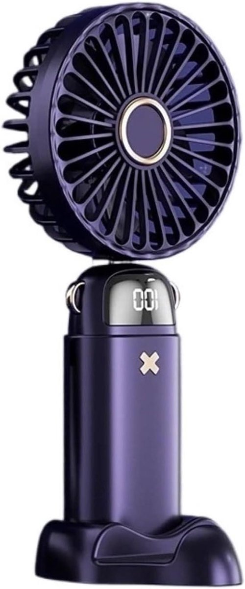 Handventilator USB - Draagbare Ventilator - Koelte Bieden - Stil Ontwerp - 200 Grams - Blauw