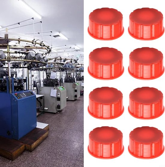 Gasblik Vervanging - Basis Kap - Gastank Onderhoud - Massieve Basis - 8 Stuks - Rood — afbeelding 2