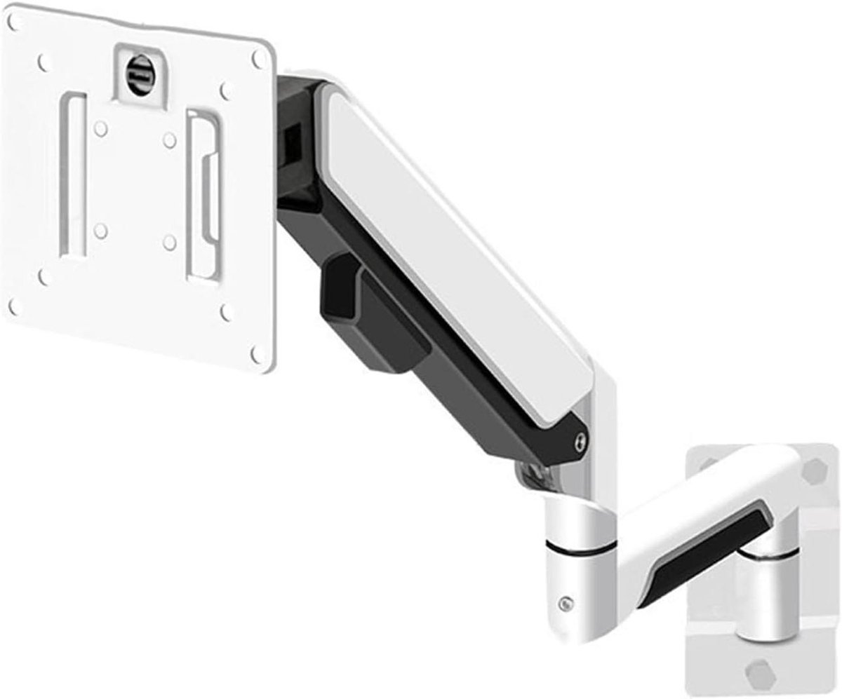 Monitor Arm - Wandsteun Scherm - Ergonomisch Werken - Pneumatische Veer - Tot 32 inch - Wit
