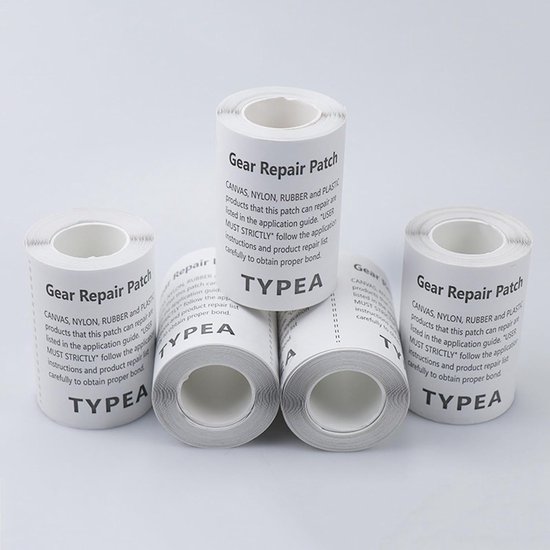 Reparatieset TPU - Zelfklevende patch - Uitrusting repareren - Waterdicht en flexibel - 7.5 x 381 cm - Transparant — afbeelding 2