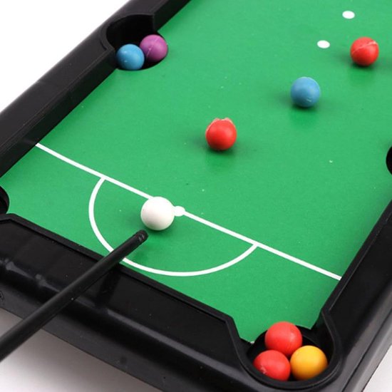 Mini Pooltafel - Biljartspel Set - Familie Entertainment - Compact Ontwerp - 60 Cm - Groen van mini — afbeelding 2