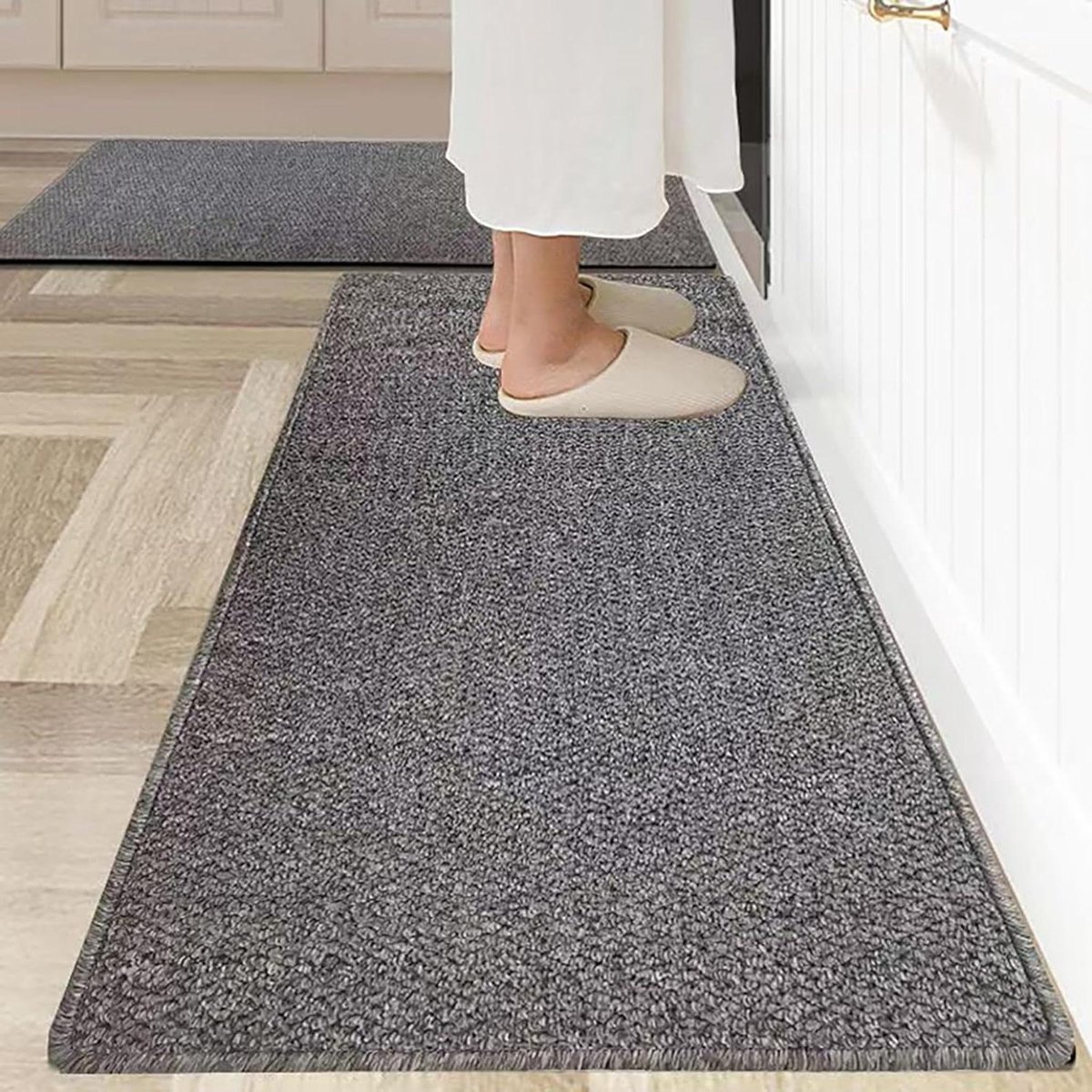 Keukentapijt - Keukenloper - Vocht Absorberen - Wasbaar Antislip - 40 x 60 cm - Grijs