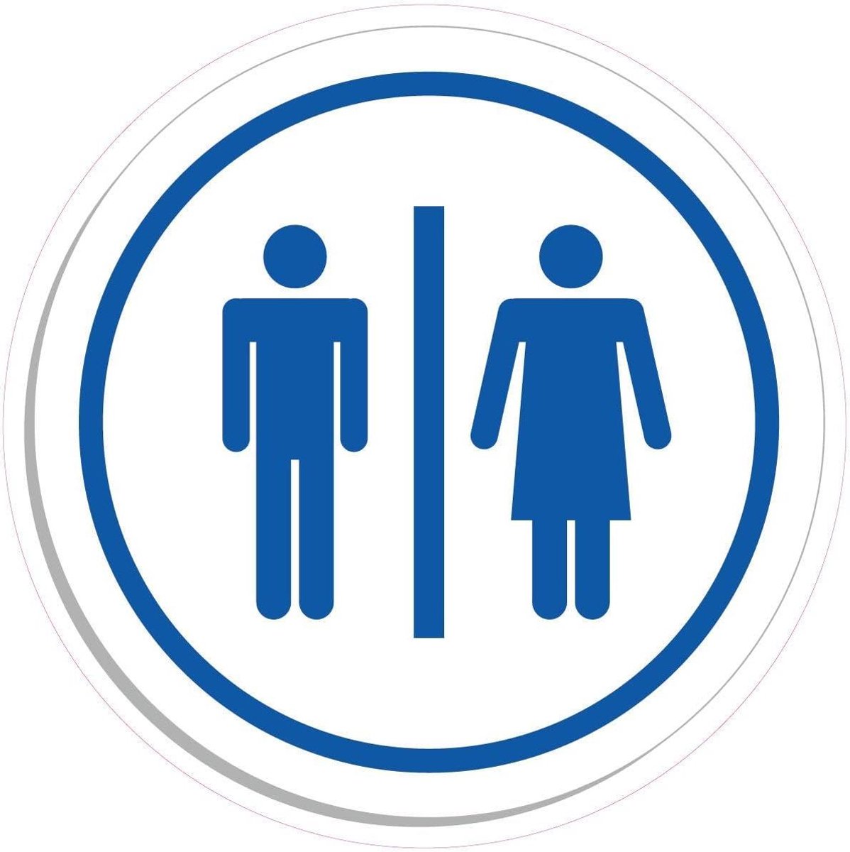 Toilet Sticker - Ronde Decal - Decoratie Toevoegen - Weerbestendig Vinyl - 15 cm Doorsnee