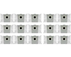15 stuks vervangende stofzakken - Voor ECOVACS DEEBOT X8 PRO OMNI /X9 PRO OMNI /T50 Pro OMNI /T50 MAX PRO OMNI /T80 OMNI robotstofzuigers - Stofzakken met actieve koolstof -vierlaagse structuur