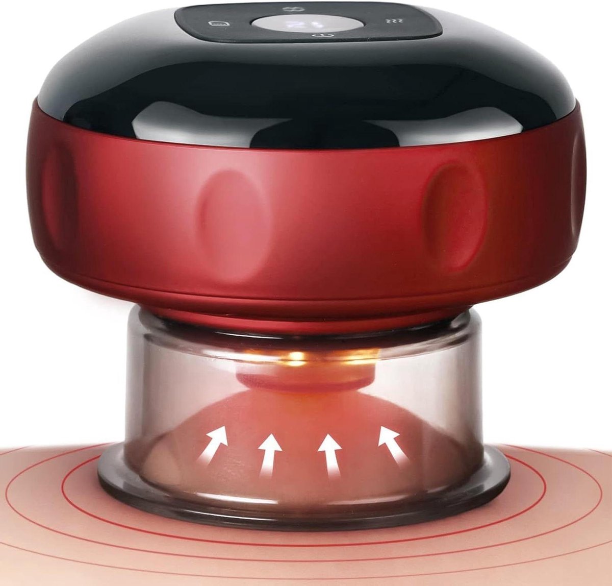Elektrisch Massageapparaat - Cupping Stimulator - Spierherstel Bevorderen - Verstelbare Zuigkracht - 78 X 94 Cm - Wit