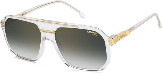 Uniseks Zonnebril - Zonnebril Dames Heren - Zonnige Dagen - Mat Zwart Gouden Frame - 60mm Lens - Zwart — afbeelding 3