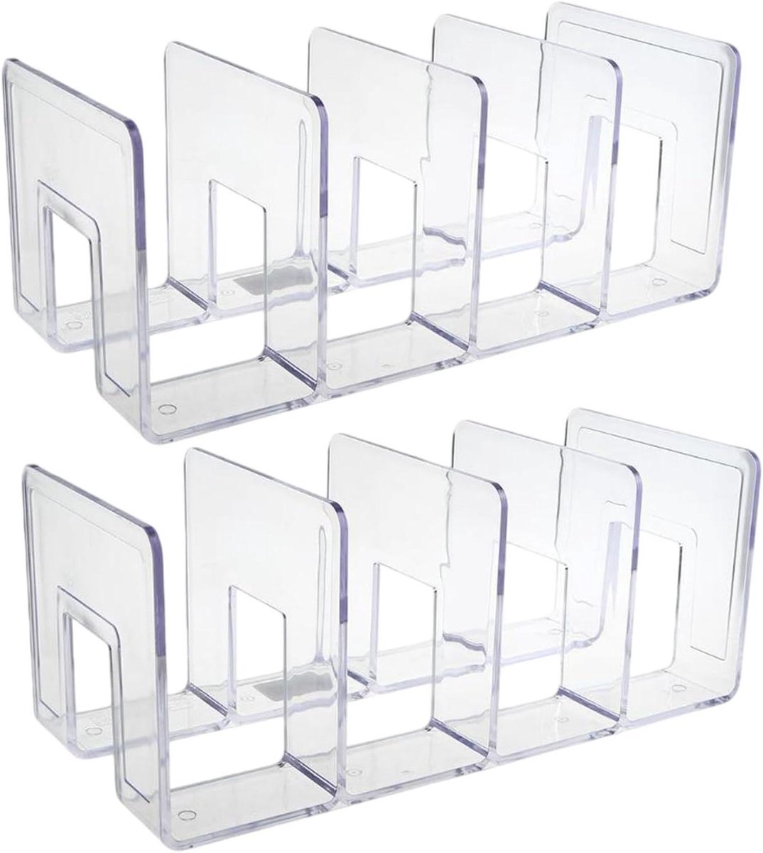 Plankverdeler Kastrek - Tas Organizer - Tas Opbergen - Transparant Acryl - 2 Stuks - Helder