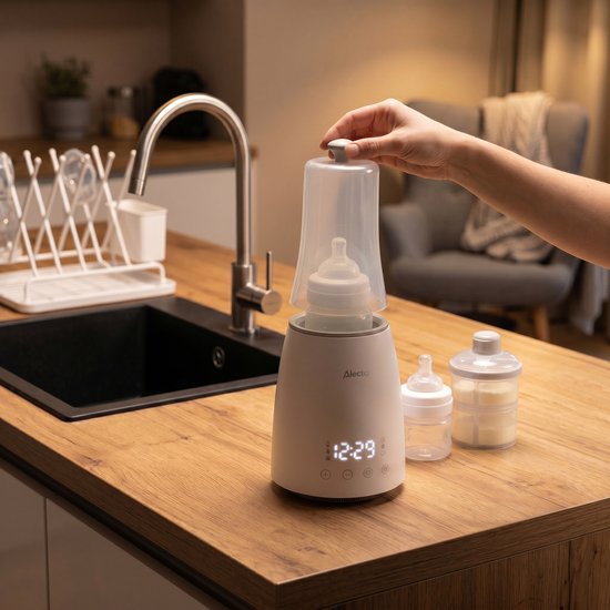 Alecto Flessenwarmer - Opwarmen, ontdooien en steriliseren - Geschikt voor alle gangbare flessen - 500W - BW900 - Wit van Merkloos — afbeelding 4