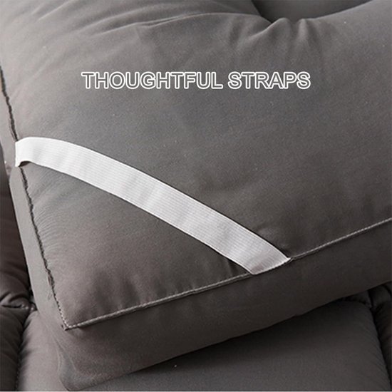 Futon Matras - Opvouwbare Mat - Comfortabel Slapen - Japanse Stijl - 180 x 200 cm - Grijs — afbeelding 5