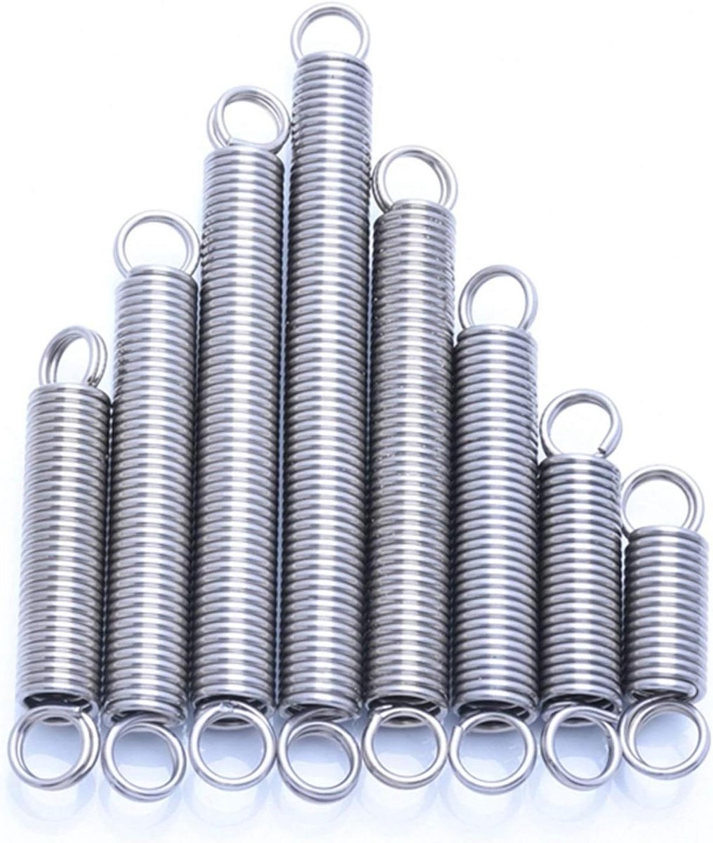 Metal Pull Spring Replacement 304 Stainless Steel Pull Spring Hook Extension Coil Spring Recoil Spring Wire Diameter 2.0mm Outer Diameter 17mm/150mm(1pcs)