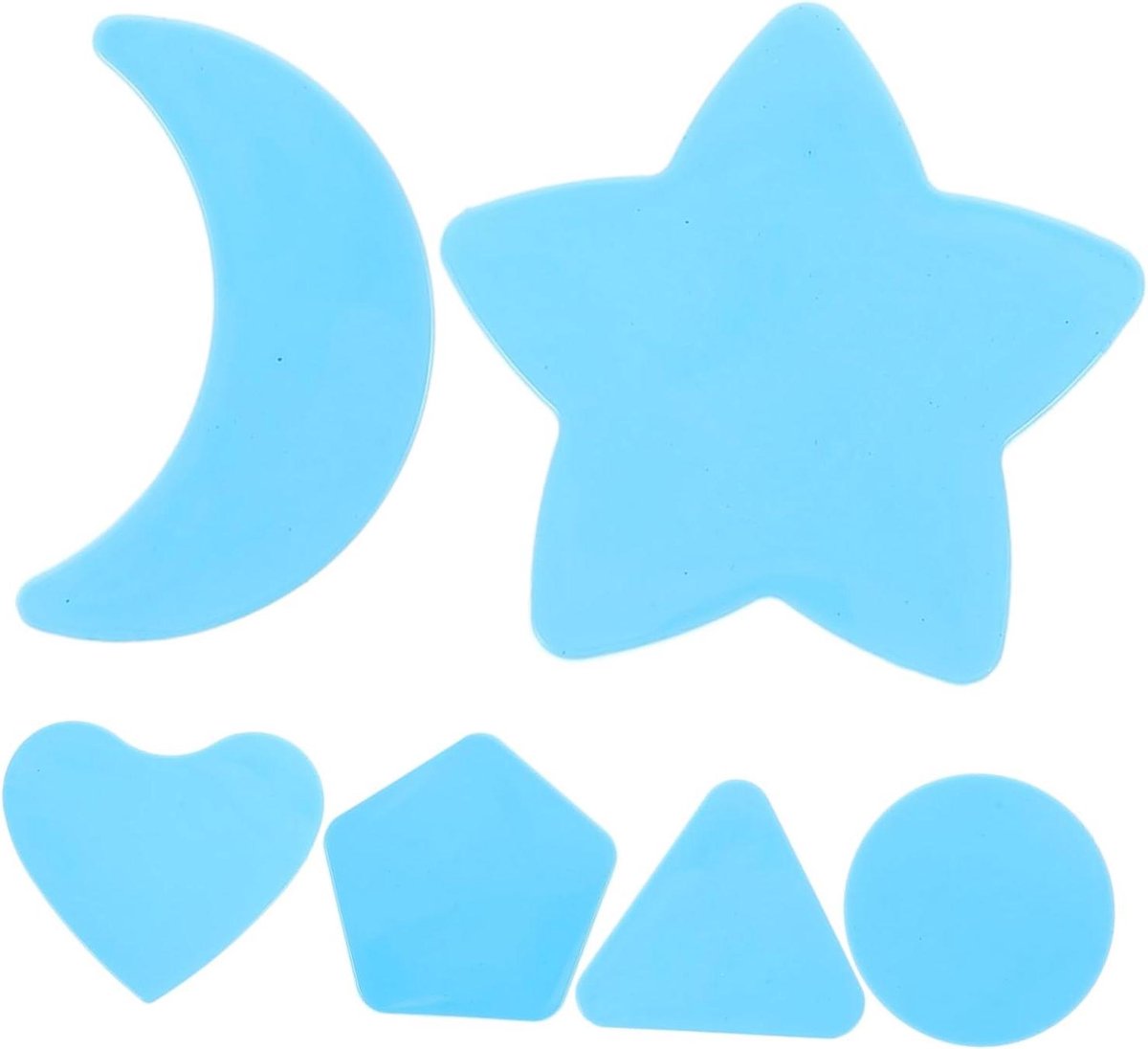 Haarstyling Mal - Kapsel sjablonen - Kinderen stylen - Creatieve vormen - 18 stuks - Blauw