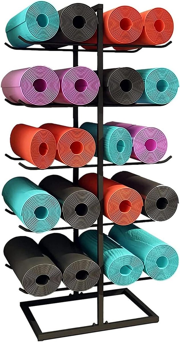 Mattenrek - Opbergrek - Sportspullen Organiseren - Grote Capaciteit - 60x40x130cm - Zwart