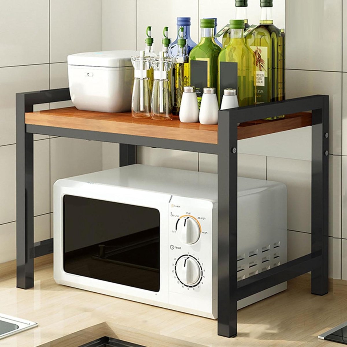 Magnetron Plank - Keukenrek - Keuken Organiseren - Tweedelig Ontwerp - Niet Gespecificeerd - A