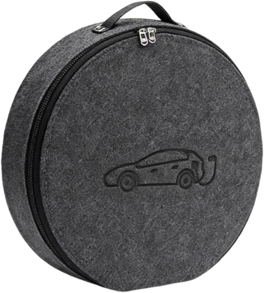 EV lader tas - Opbergtas kabel - Auto organiseren - Schokabsorberend - 37x37x9 cm - Grijs