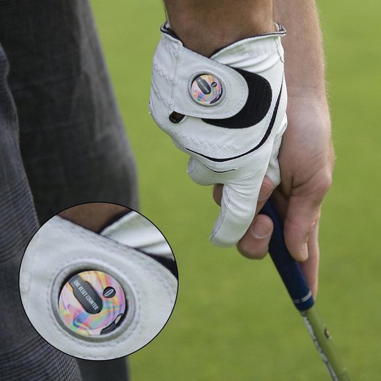 Golf Score Teller - Shot Counter - Golf Training - Snelle Nulstelling - Tot 12 Slagen - Iriserend van GOLF — afbeelding 4