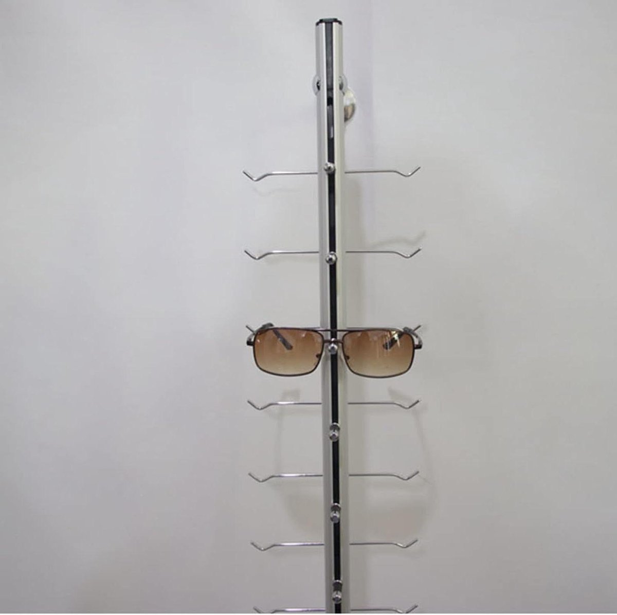 Brillenhouder Wandmontage - Brillenrek Display - Brillen Opbergen - Aluminiumlegering Frame - 1.2 Meter - Roestvrij Staal